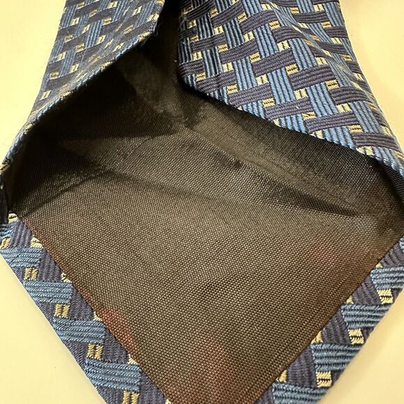 Jos A. Bank, Collection Men's Neck Tie Blue w/Grays 100% Silk USA - Picture 11 of 12